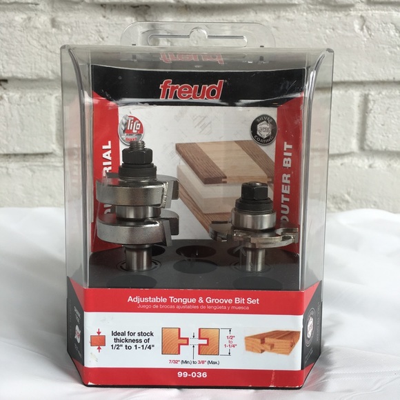 Freud Accessories Freud Adjustable Tongue Groove Router Bit Set Poshmark